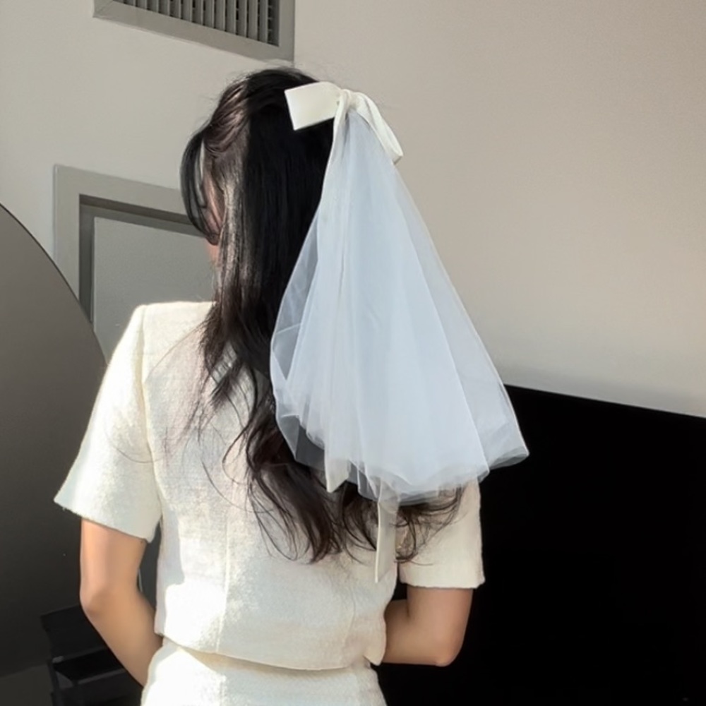 Bridal veil with bow (NEW)